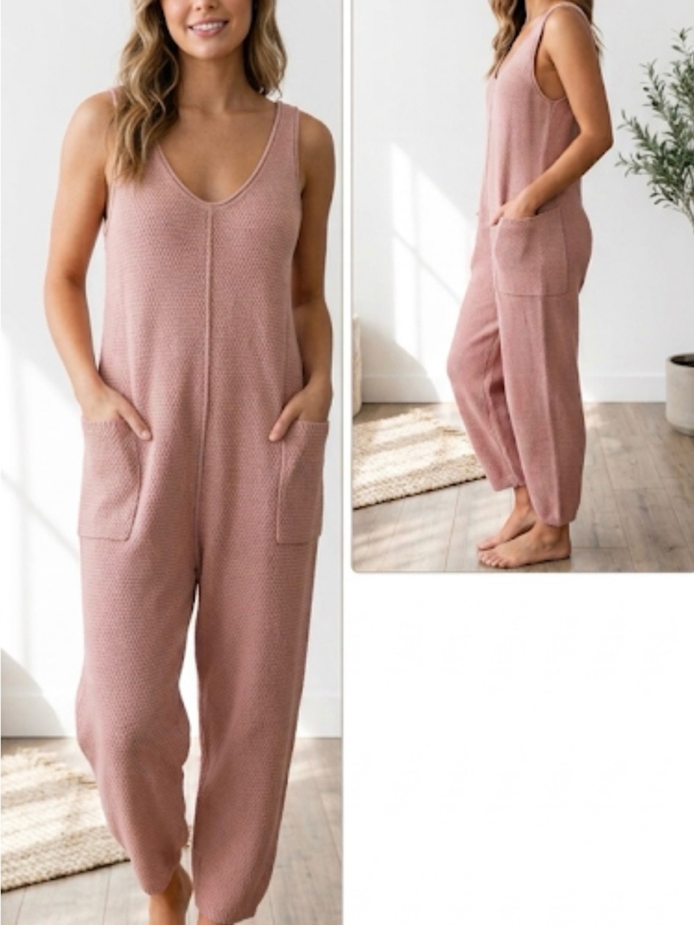 Jumpsuit Overalls Knit Cozy